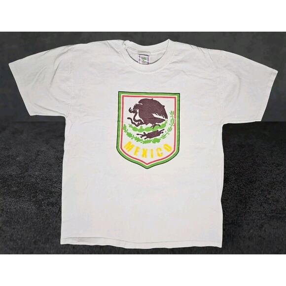 FIFA Germany World Cup T-Shirt 2006 Mexico Licensed White Mens L Jerzees Cotton - Picture 1 of 7